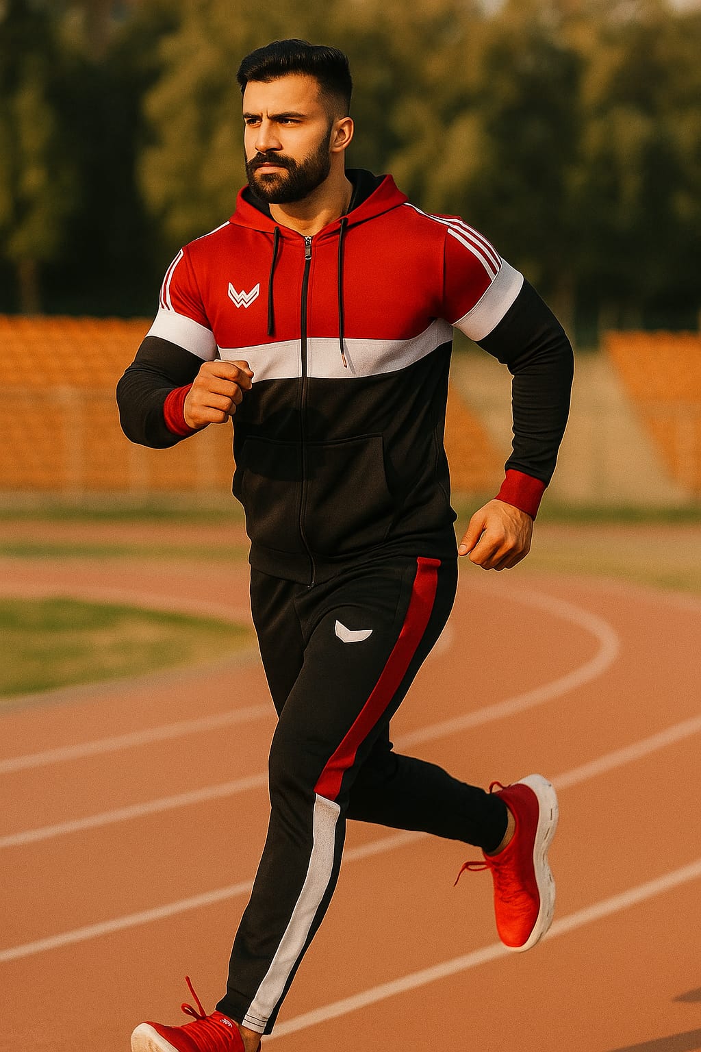Dynamic Fusion Winter - Red/Black Tracksuit