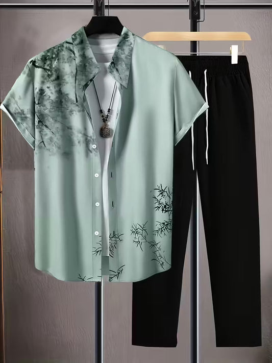 Men's Chinese Style Suit - Mixed 3