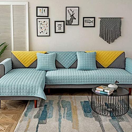 MAT ULTRASONIC SUPER SOFT SOFA COVER LIGHT BLUE