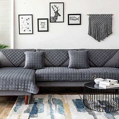 MAT ULTRASONIC SUPER SOFT SOFA COVER LIGHT GREY