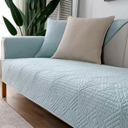 MAT ULTRASONIC SUPER SOFT SOFA COVER LIGHT BLUE